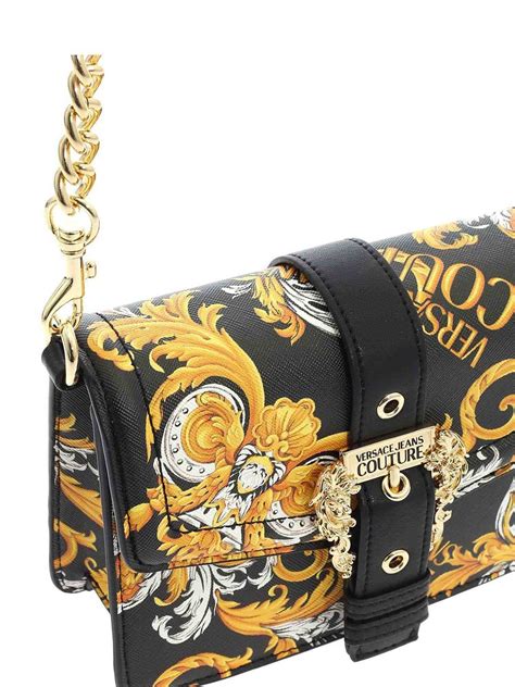 borsa nera versace couture|Versace jeans handbags.